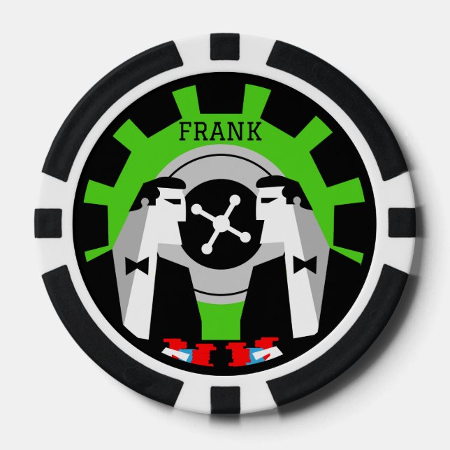 Casino Gambling Poker Roulette  Chips (Front)
