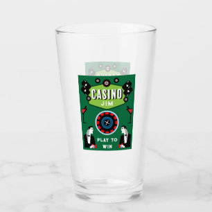 Casino Gambling Poker Roulette  Glass