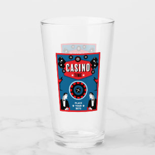 Casino Gambling Poker Roulette Glass
