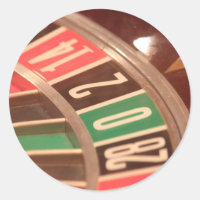 Casino Gambling Roulette Wheel Vintage Retro Style