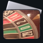 Casino Gambling Roulette Wheel Vintage Retro Style Laptop Sleeve<br><div class="desc">A close up image of a gaming casino roulette wheel with large numbers. The colours are reminiscent of retro designs from the fifties and the  numbers have a faded vintage look to them.</div>