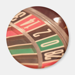 Casino Gambling Roulette Wheel Vintage Retro Style Magnet