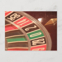 Casino Gambling Roulette Wheel Vintage Retro Style