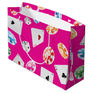 Casino, Games accessories pattern 7 Large Gift Bag