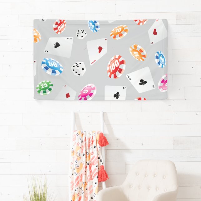 Casino, Games accessories pattern 8 Banner (Insitu)