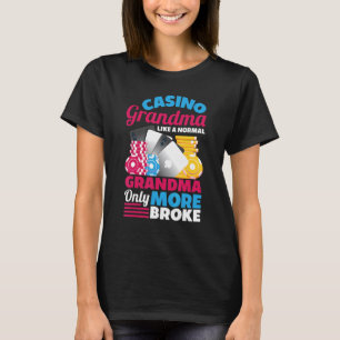 Casino Grandma  Gambling Graphic T-Shirt