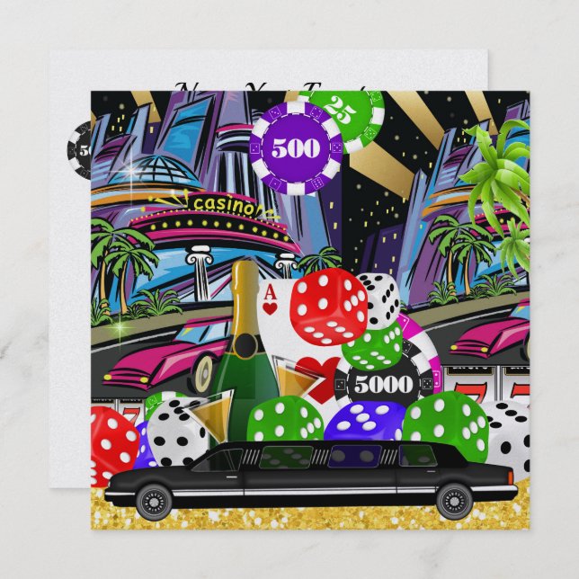 Casino Invitation (Front/Back)