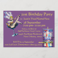 Casino Jackpot Showgirl Birthday