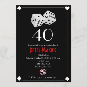 Casino Las Vegas Birthday Invitation