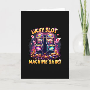 Casino Las Vegas Gambling Lovers Lucky Slot Machin Card