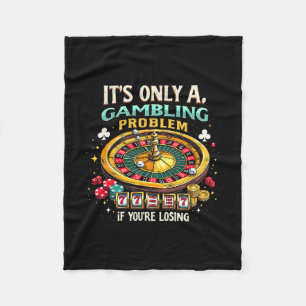 Casino Las Vegas Lucky Slot Machine Gambling Lover Fleece Blanket