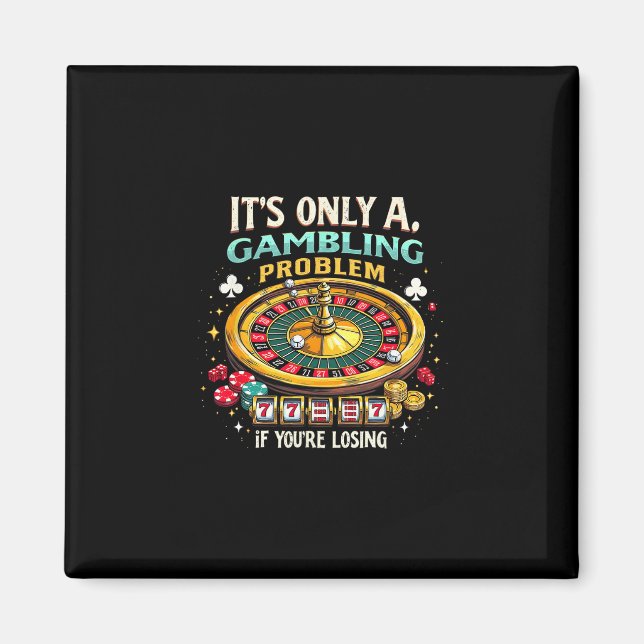 Casino Las Vegas Lucky Slot Machine Gambling Lover Magnet (Front)