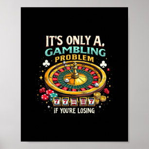 Casino Las Vegas Lucky Slot Machine Gambling Lover Poster