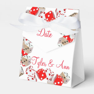 Casino Las Vegas Wedding Bridal Favour Box