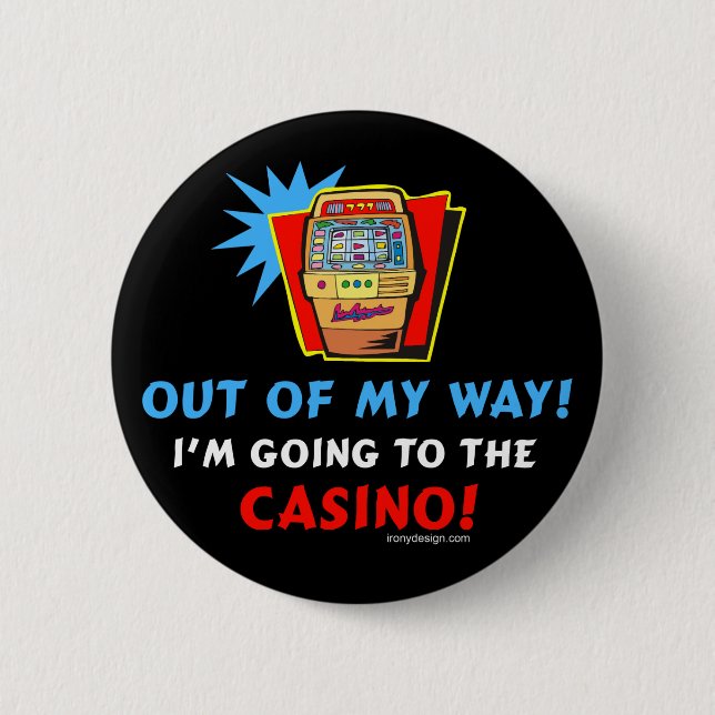 Casino Lovers 6 Cm Round Badge (Front)