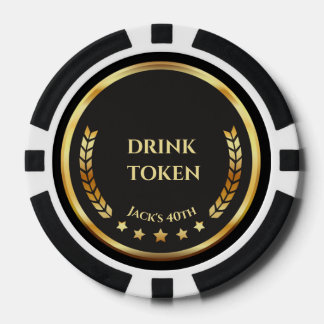 Casino Night Drink Token Poker Chip | Personalised