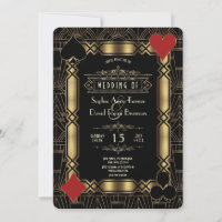 Casino Night Gold  Art Deco 1920s Gatsby Wedding