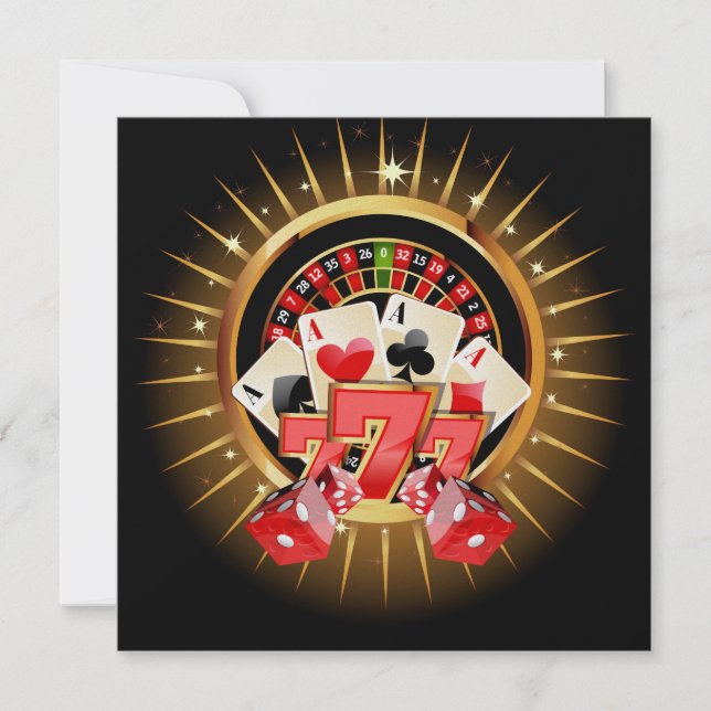 Casino Night Invitation (Front)