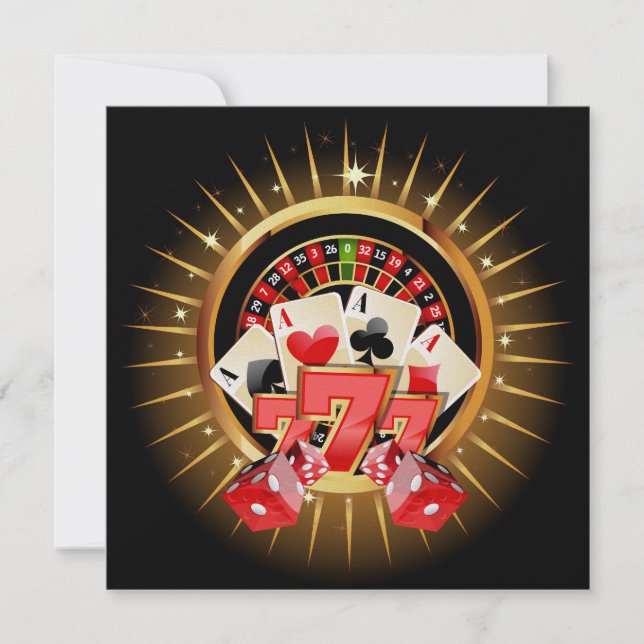 Casino Night Invitation (Front)