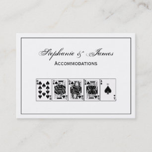 Casino Night Poker Royal Straight Flush Spades Business Card