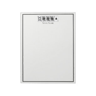 Casino Night Poker Royal Straight Flush Spades Notepad