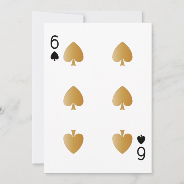 Casino Party Playing Card 6 (Front)