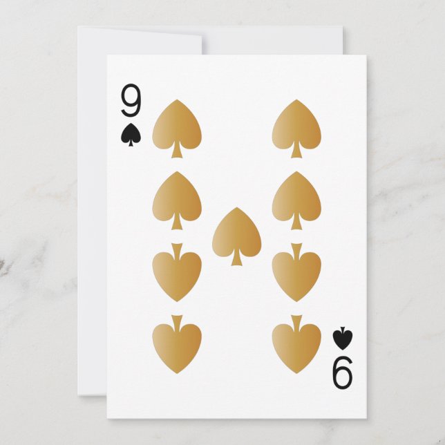 Casino Party Playing Card 9 (Front)