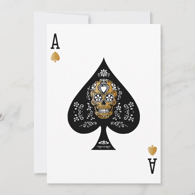 Casino Party Playing Card Ace (Front)