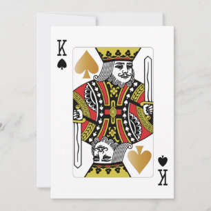 Casino Party Playing Card King