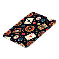 Casino pattern theme on black