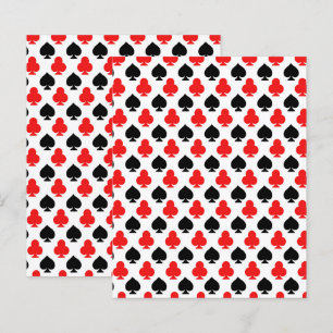 Casino Playing Cards Clubs Spades Scrapbook Paper