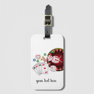 casino, poker, adult item, Luggage Tag