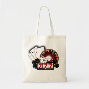 casino, poker, adult item tote bag