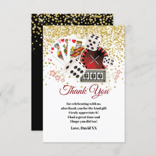 casino, poker, adult, thank you card