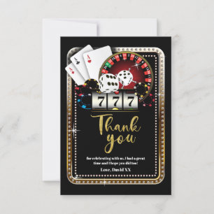 casino, poker, adult, thank you card