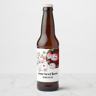 casino, poker, adult, wine,  beer label, sticker