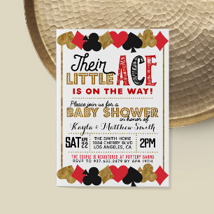 Casino Poker Baby Coed Shower Invitation
