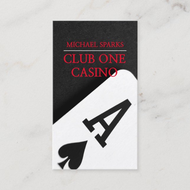 Casino, Poker, Dealer, Entertainment, Magician Business Card (Front)