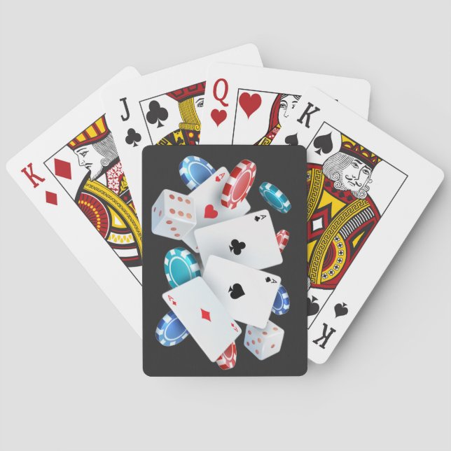 Casino Poker Deck Cards (Back)