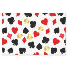 Casino Red, Black and Gold Card Suit Gambling  