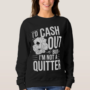 Casino Slot Machine Game Chips Cards Player Sweatshirt