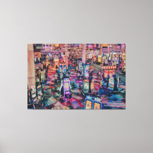 Casino Slot Machines Canvas Print