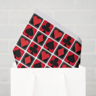 Casino Small Poker Suit Tissue Paper
