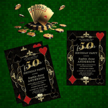Casino Vegas Poker 50 and Fabulous Birthday Party