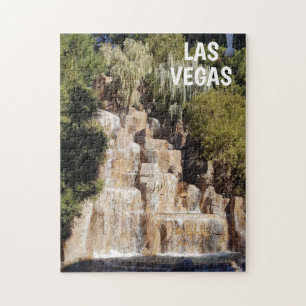 Casino Waterfall In Las Vegas Challenging Jigsaw Puzzle