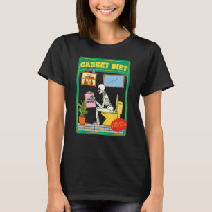 Casket Diet Vegan Recipes Skelly's 3 Step Plan T-Shirt