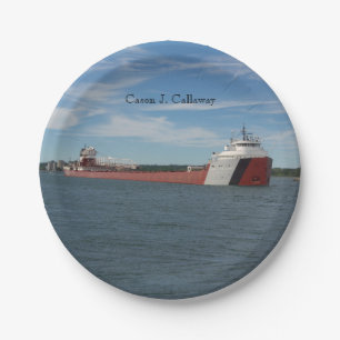 Cason J. Callaway paper plate