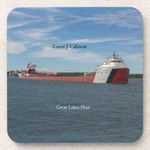 Cason J. Callaway set of 6 hard plastic coasters