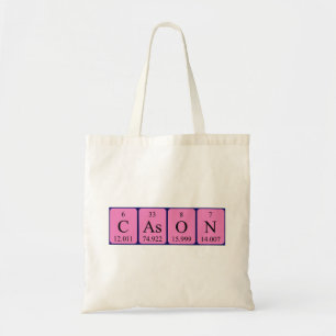 Cason periodic table name tote bag