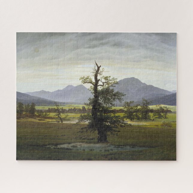 Caspar David Friedrich 'The Lonesome Tree' art Jigsaw Puzzle (Horizontal)